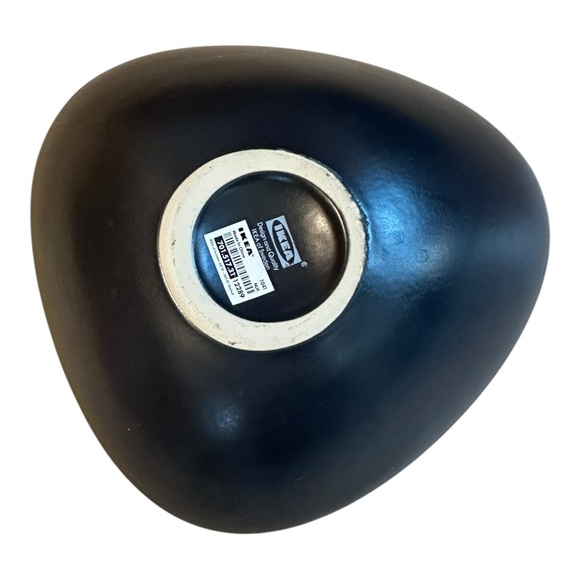 Ikea Bigarro Vase Dark Gray Matte Stoneware Modern Minimalist MCM Design - Picture 10 of 11